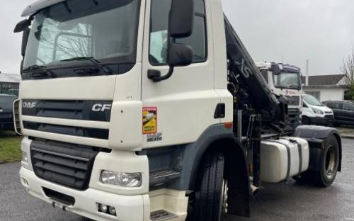 DAF CF 85.410 Hiab 166 + Funk + Auflieger