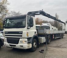 DAF CF 85.410 Hiab 166 + Funk + Auflieger